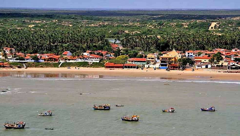 Praia de Touros, no litoral Norte potiguar â Foto: CanindÃ© Soares