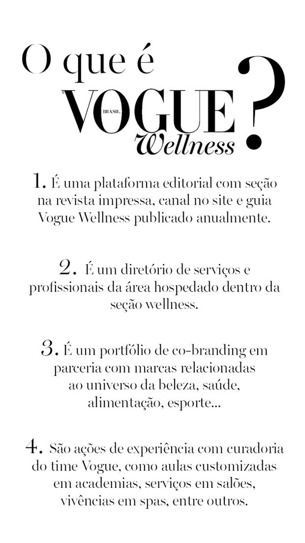 Vogue Wellness (Foto: Divulgação)