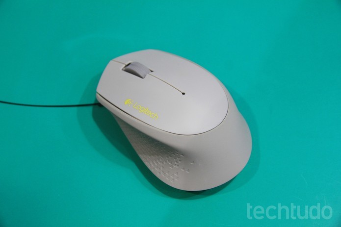 Mouse sem fio M280, da Logitech (Foto: Anna Kellen Bull/TechTudo)