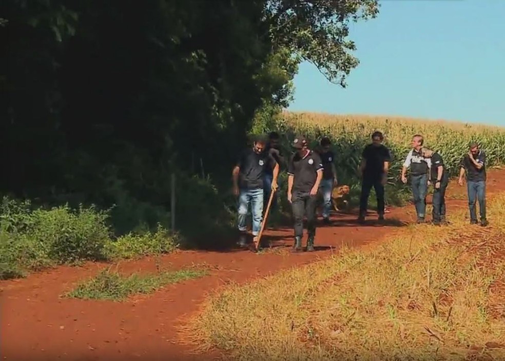 Crime aconteceu em uma estrada no interior de Erechim (Foto: Reprodução/RBS TV)