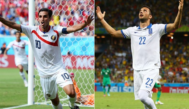 Globo exibe Costa Rica x Grécia pelas oitavas de final neste domingo (Foto: Divulgação FIFA / Getty Images)