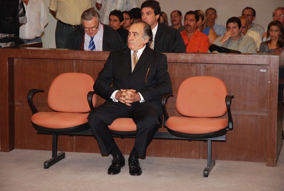Aércio Pereira no juri popular que o condenou por homicídio — Foto: Francisco França/Jornal da Paraíba/Arquivo