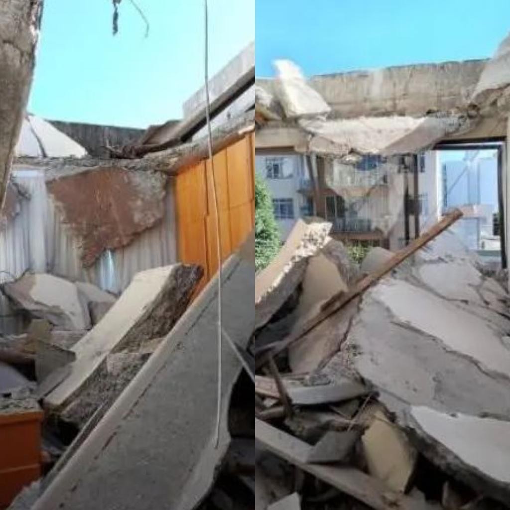 Laje de prédio desaba e destrói apartamento em Chapecó