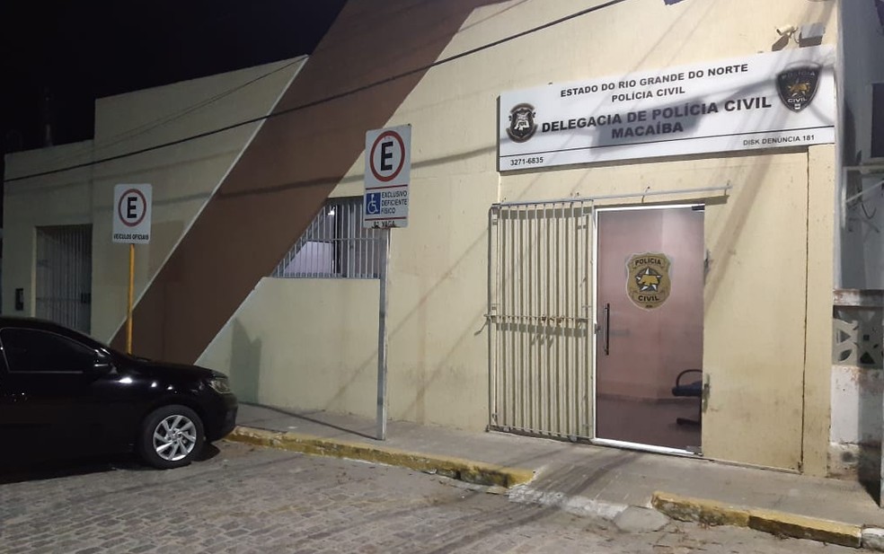 Delegacia de Maca&iacute;ba, na Grande Natal &mdash; Foto: S&eacute;rgio Henrique Santos/Inter TV Cabugi