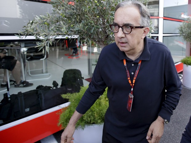 Sergio Marchionne, presidente da Fiat Chrysler, acompanhou o GP de Monza da Fórmula 1 pela Ferrari em 05/09/2015 (Foto: Max Rossi/Reuters)