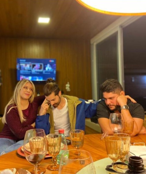  Alok, Marília Mendonça e Jorge da dupla com Matheus (Foto: Reprodução/Instagram)