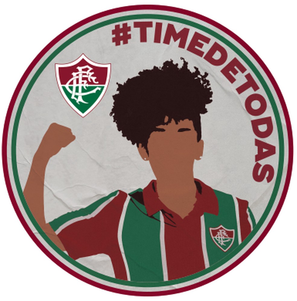 Fluminense cria patch #TimeDeTodas para 8M — Foto: Reprodução