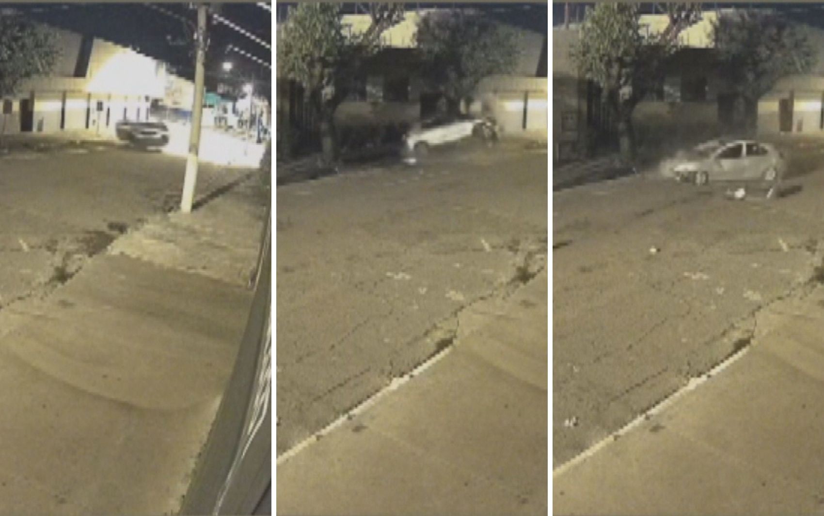 Motorista perde o controle, capota carro e abandona adolescente grávida ferida; vídeo