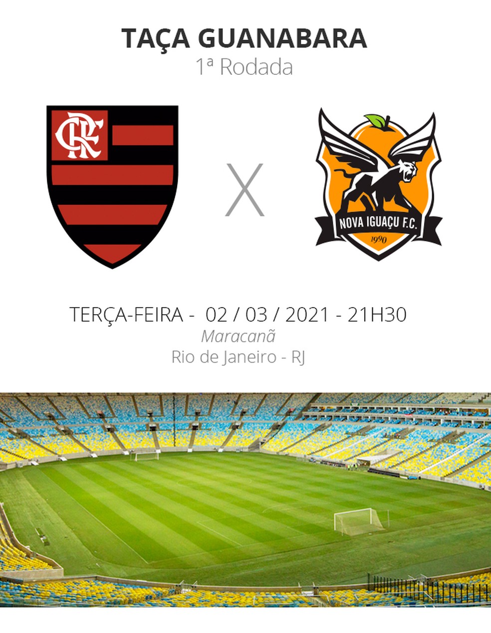Flamengo e Nova Iguaçu iniciam o Carioca nesta terça — Foto: ge