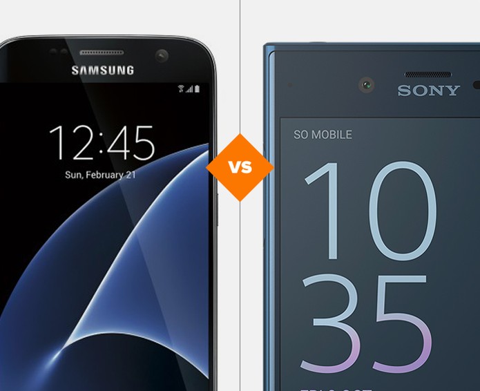 Galaxy S7 e Xperia XZ: veja qual top de linha é a melhor escolha (Foto: Arte/TechTudo)