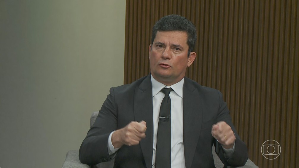 Sergio Moro em entrevista ao Estúdio i — Foto: JN