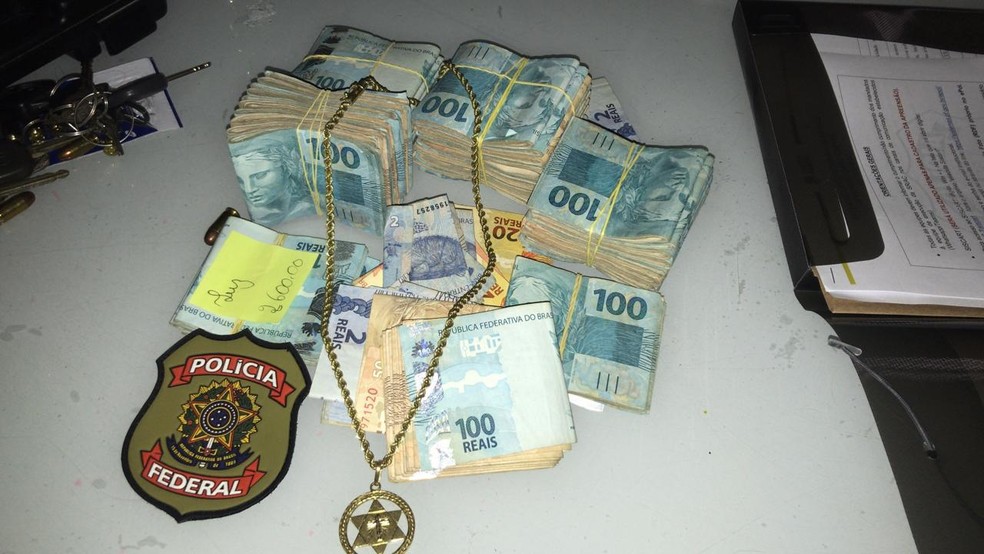Dinheiro foi apreendido durante operação da PF — Foto: Arquivo/Polícia Federal