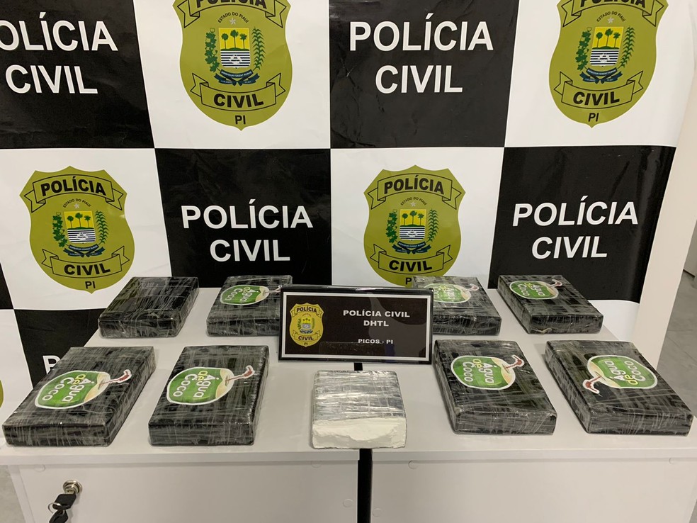 Droga apreendida após morte de Romildo — Foto: Divulgação /PC-PI