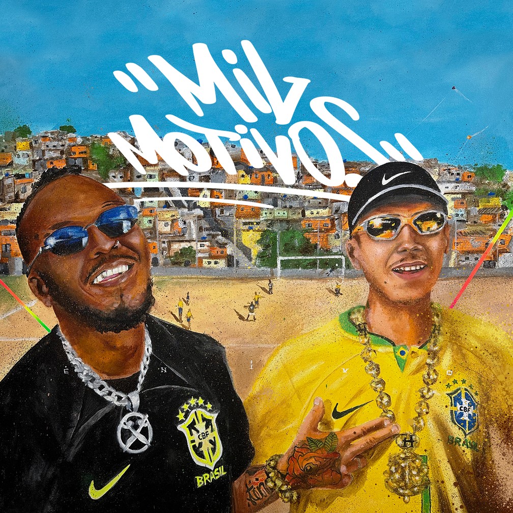 Capa do single 'Mil motivos', de Djonga e Hariel — Foto: Arte de Enivo