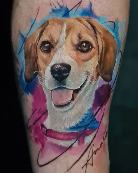 Kiko adora a emoção envolvida no processo de tatuar pets (Foto: Instagram/ @tatuadorkiko/ Reprodução)