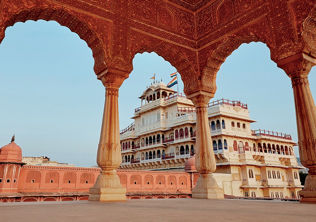 Jaipur: A vista pública da residência real (Foto: divulgação e Getty Images)