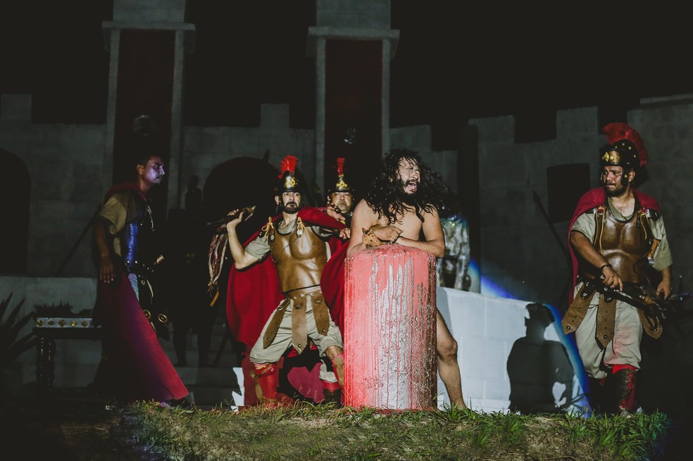 Cena da peça "O Homem de Nazaré", em Porto Velho — Foto: Grupo Teatral Êxodo/Divulgação