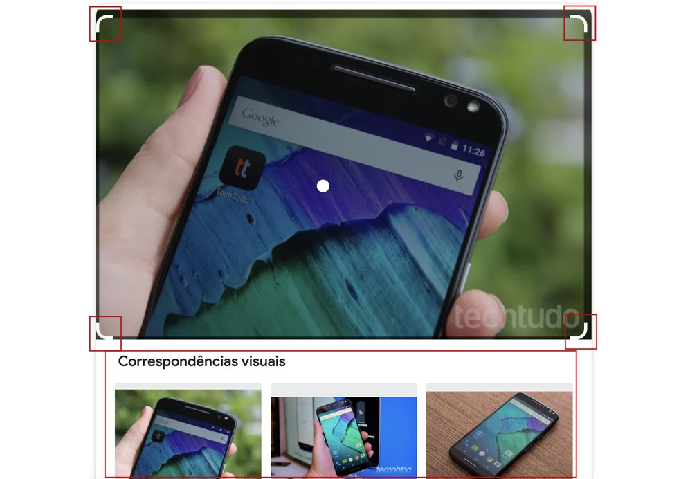 Goole Lens mostra correspondências visuais da imagem — Foto: Reprodução/Barbara Mannara