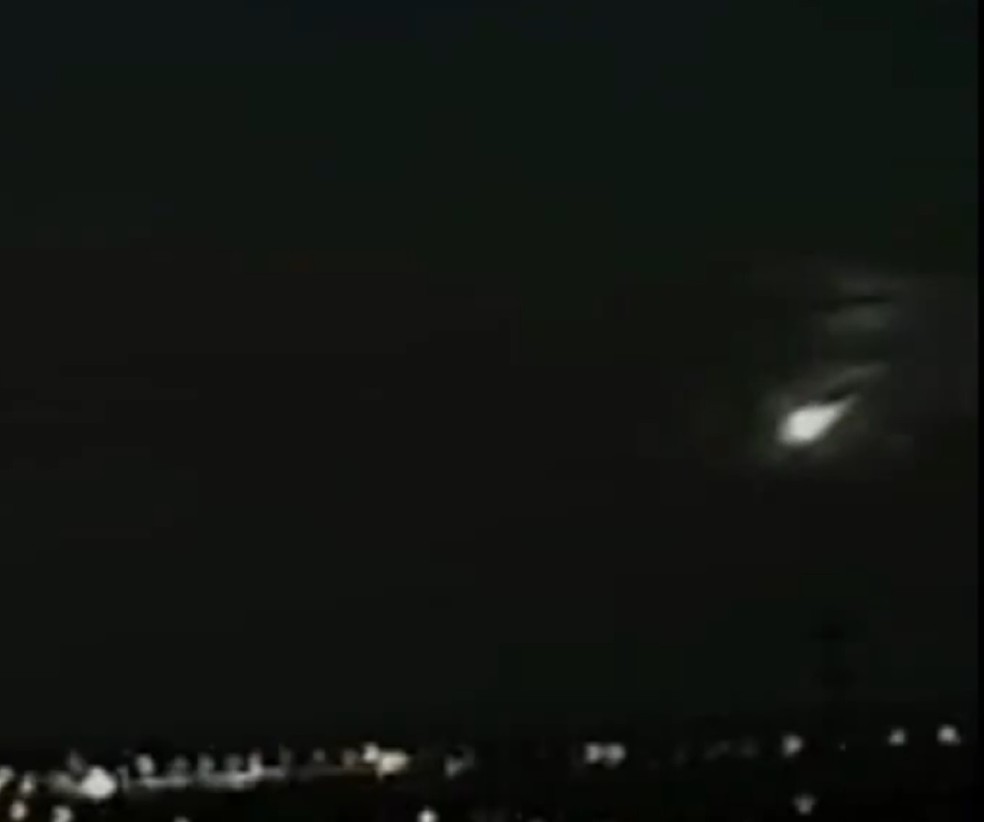 Meteoro é avistado no Pará. — Foto: Reprodução /  TV Liberal