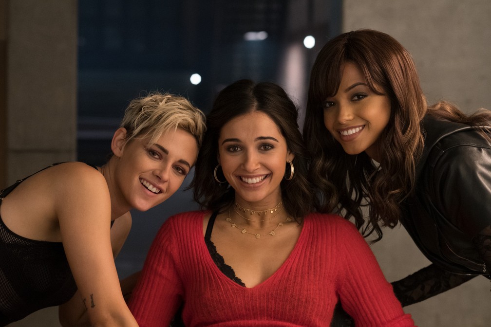 Kristen Stewart, Naomi Scott e Ella Balinska são "As Panteras" versão 2019 — Foto: Divulgação