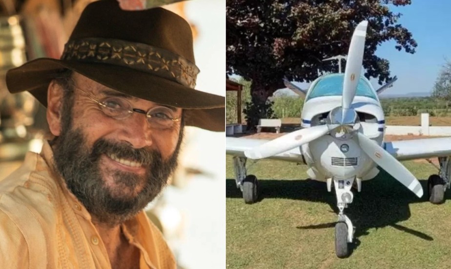 De acordo com a polícia, avião de Almir Sater roubado em 'arrastão' pode ter sido usado pelo tráfico e estar na Bolívia