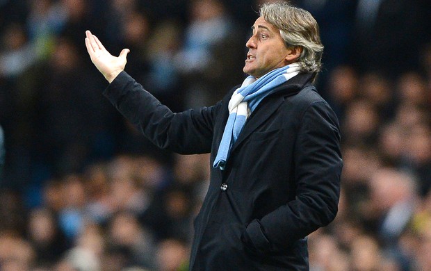 Roberto Mancini, Manchester City e Real Madrid (Foto: Agência AFP)