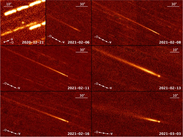Cometa rochoso próximo ao Sol  323P/SOHO  (Foto: Man-To Hui et.al )