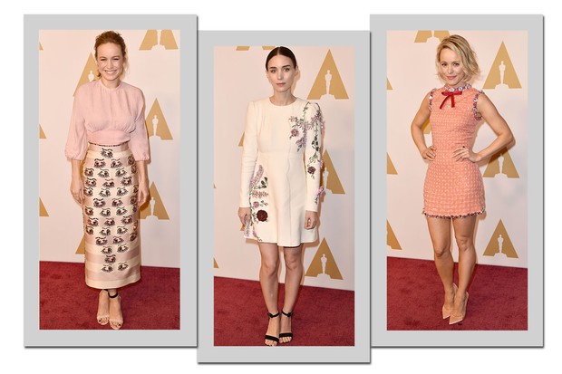 Da esquerda para a direita: Brie Larson, Rooney Mara e Rachel McAdams (Foto: Getty Images)