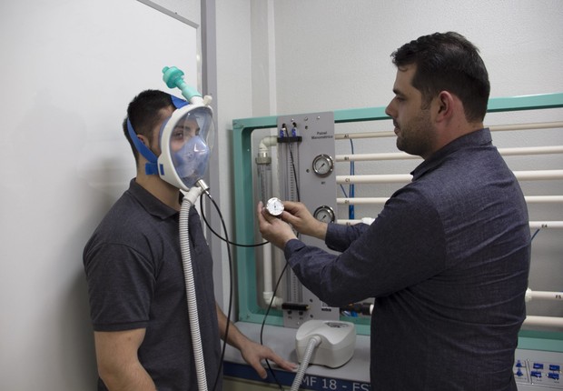 Coronavírus: engenheiros em RS transformam máscaras de mergulho em respiradores para tratamento de pacientes  (Foto: Divulgação/Owntec)