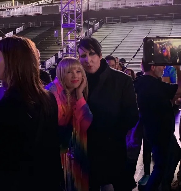 Taylor Swift e Marilyn Manson (Foto: Reprodução / Instagram)