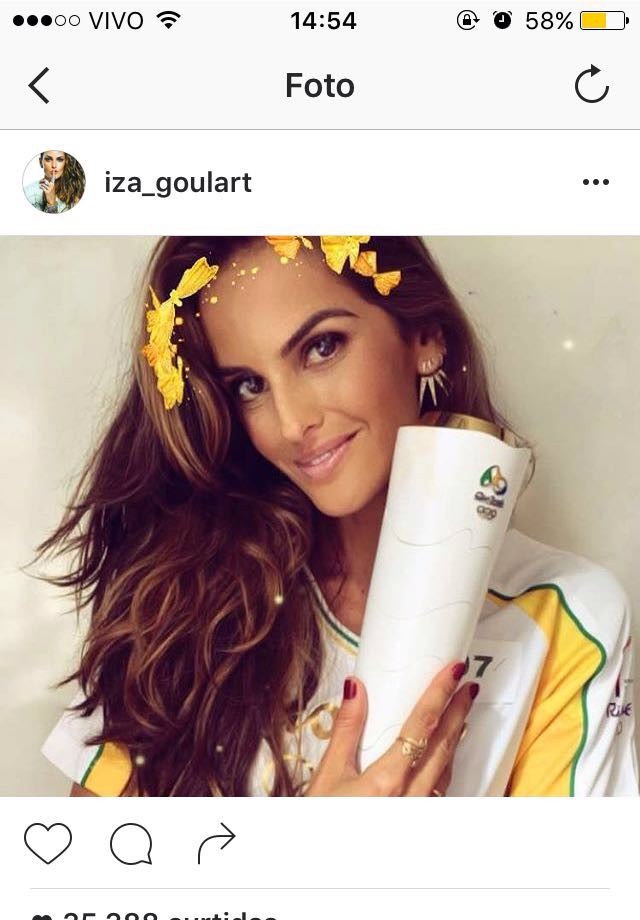 Iza Goulart no Instagram (Foto: Divulgação/Instagram)