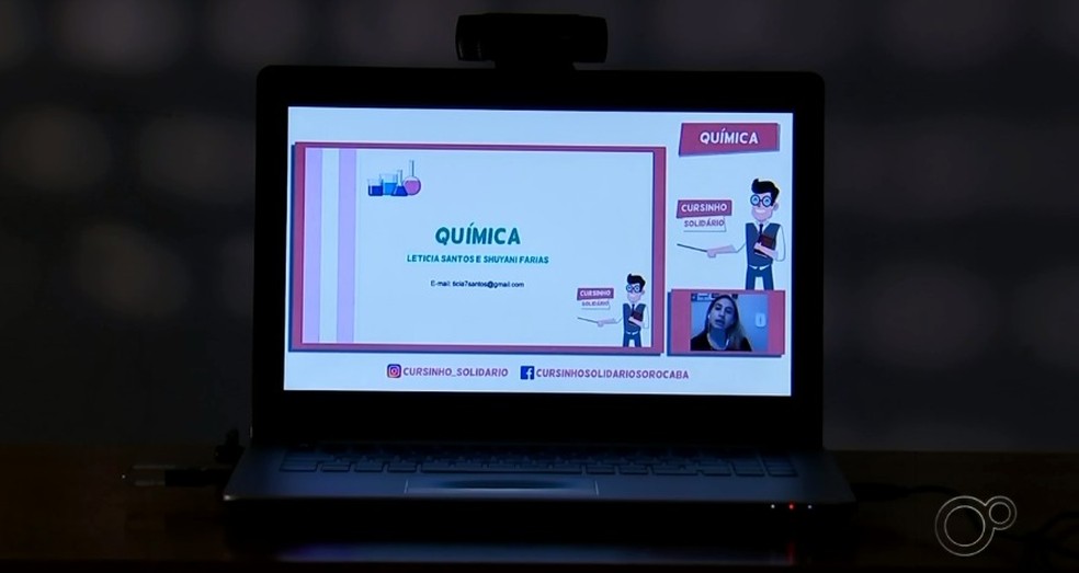 Estudante de Sorocaba cria cursinho online para ajudar vestibulandos durante pandemia &mdash; Foto: Reprodu&ccedil;&atilde;o/TV TEM