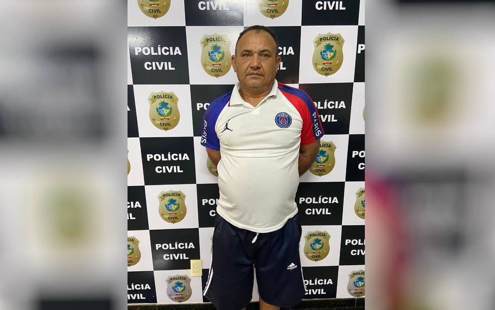 José Ferreira Lima, de 55 anos, foi preso suspeito de estuprar pelo menos 8 crianças, em Goiânia - Goiás — Foto: Polícia Civil/Divulgação 