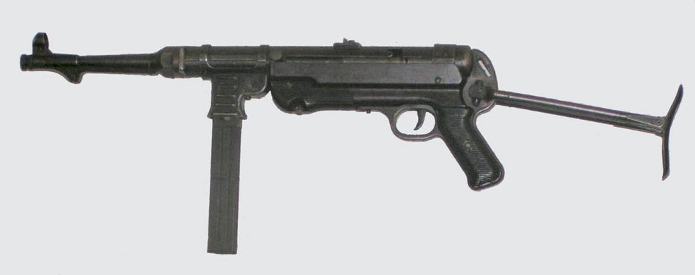 A MP40 foi inventada durante a Primeira Guerra Mundial — Foto: Reprodução/Creative Commons (Stefan Kühn Überarbeitung)