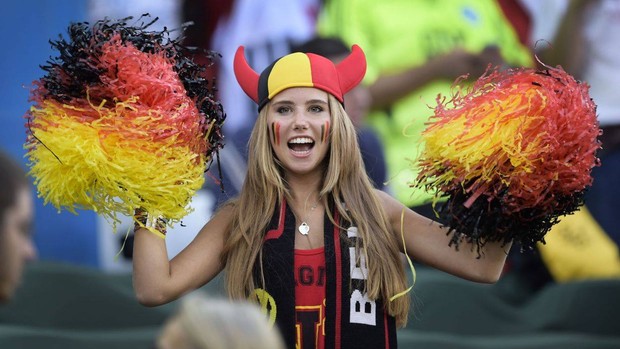 A torcedora da Bélgica Axelle Despiegelaere (Foto: Reprodução/Facebook)