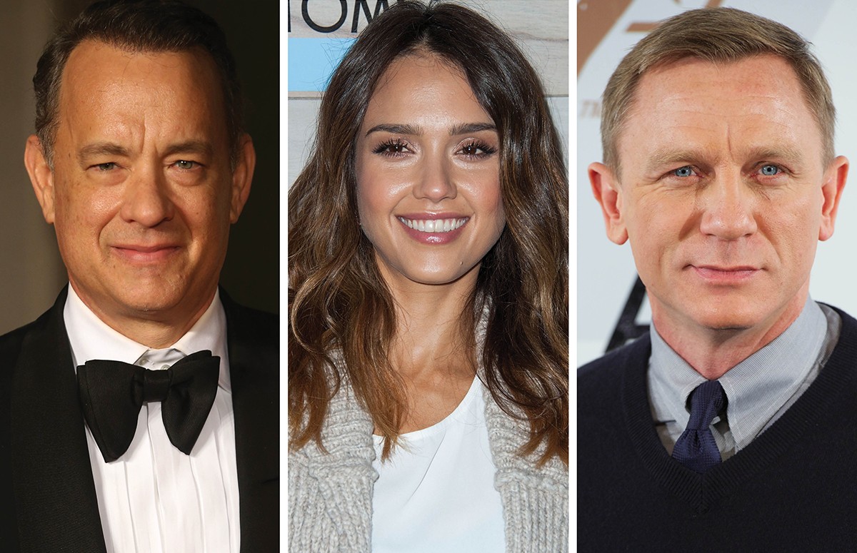 Os codinomes de Tom Hanks, Jessica Alba e Daniel Craig são alguns dos que foram revelados (Foto: Getty Images)