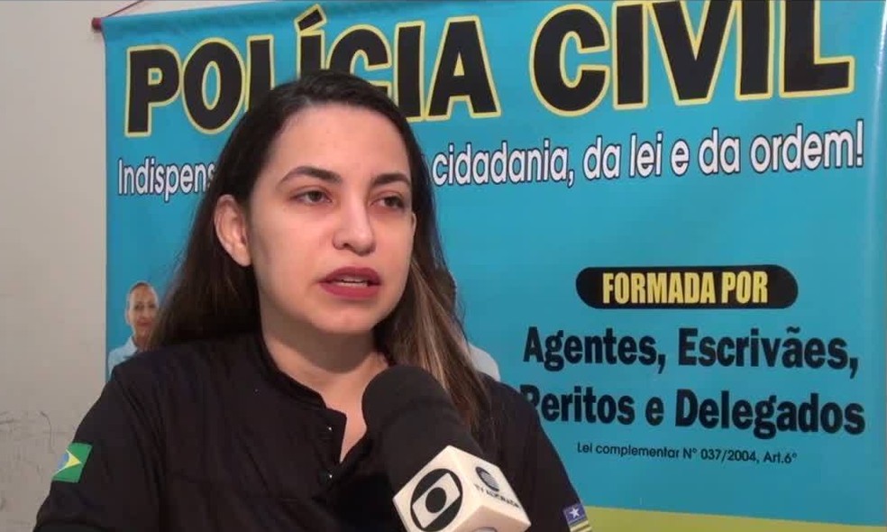 Delegada Nayana Paz, de Floriano.  — Foto: Reprodução/TV Clube