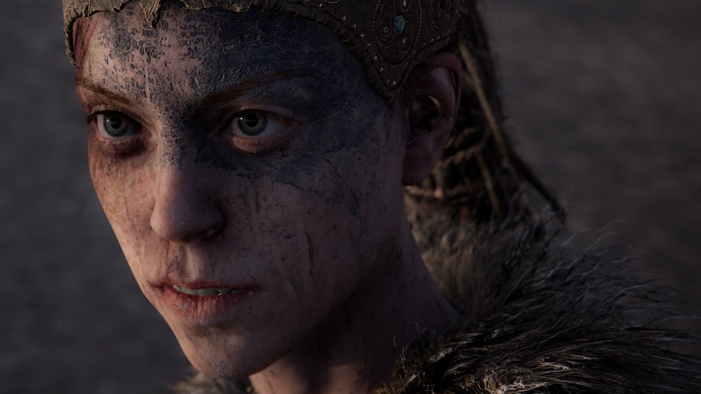 Hellblade: Senua's Sacrifice conta a história de uma guerreira com psicose tentando se aceitar no mundo — Foto: Divulgação/Xbox