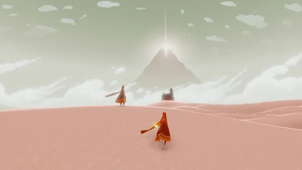 Game indie Journey foi destaque de 2011 e ganhou prêmios de jogo do ano — Foto: Divulgação/thatgamecompany