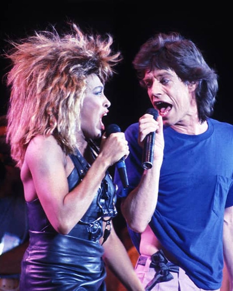 Tina Turner e Mick Jagger