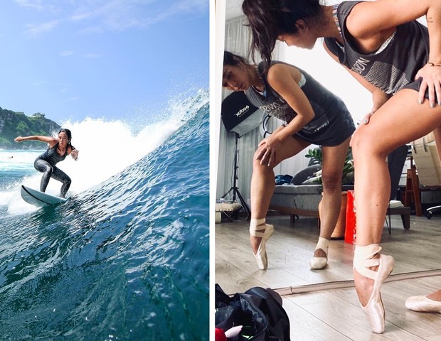 Danni: surfe e balé (Foto: Reprodução Instagram)