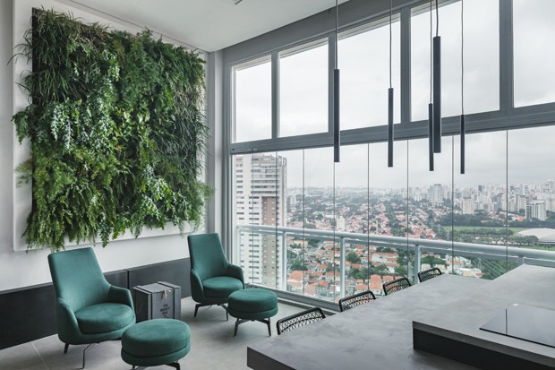 Mezanino otimiza espaço em apartamento de 80 m² (Foto: Divulgação)