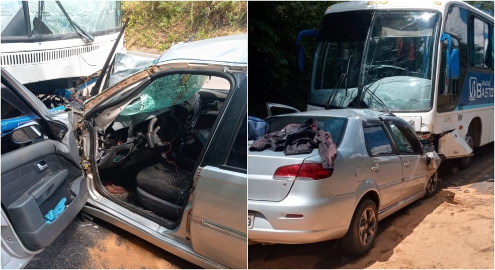 O acidente ocorreu por volta do meio-dia em estrada que liga Angatuba (SP) a Itapetininga (SP) — Foto: Angatubanews/Reprodução