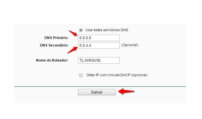 Altere o DNS de seu roteador (Foto: Reprodução/Gabriel Ribeiro)