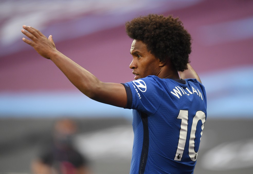 Willian Chelsea x West Ham — Foto: Michael Regan/Reuters