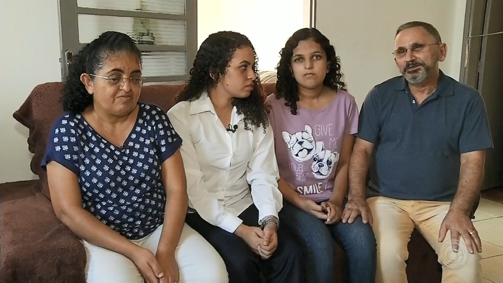 Zípora veio com a família da Paraíba em busca de tratamento para a irmã em Rio Preto — Foto: Reprodução/TV TEM