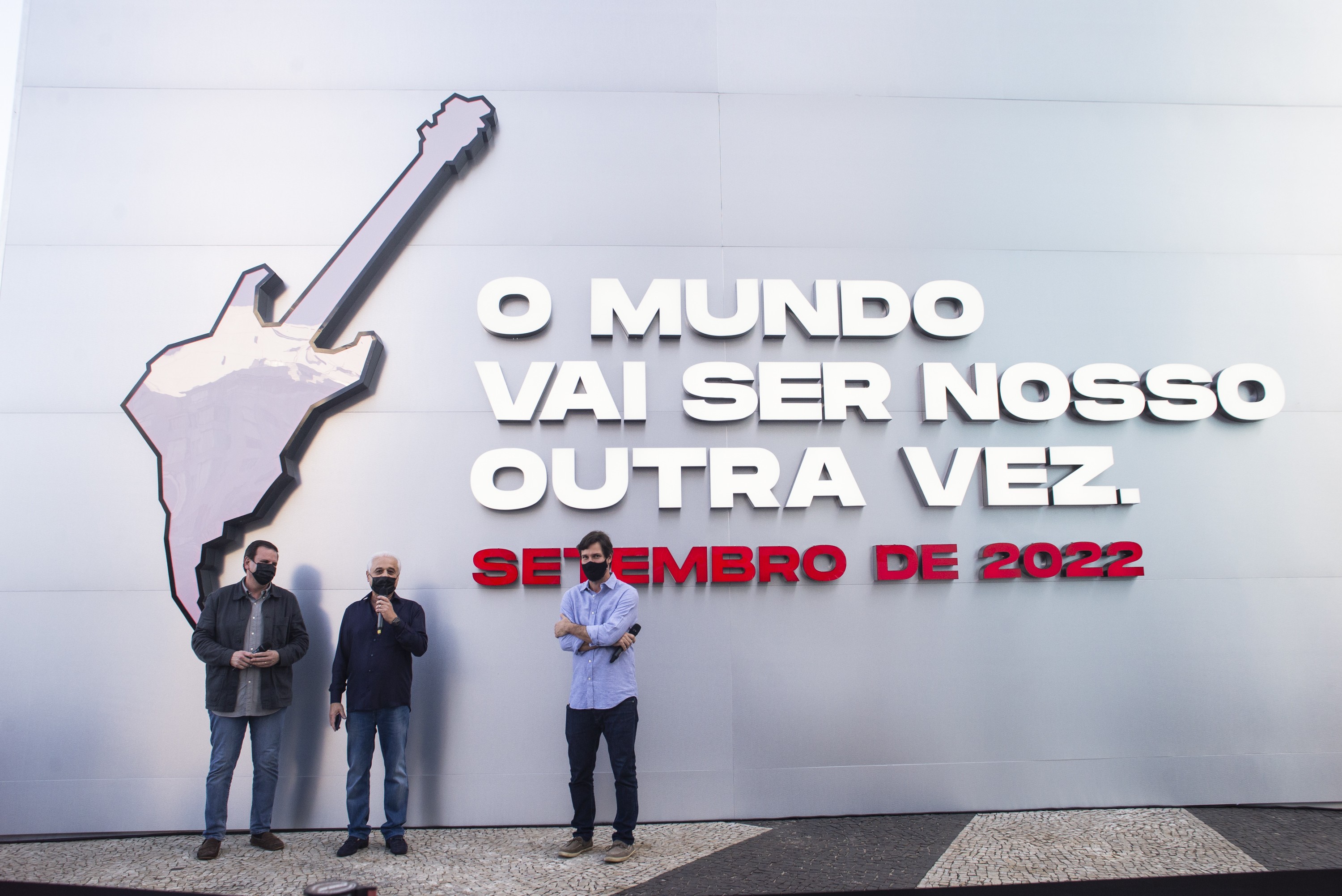 Inauguração de relógio com contagem regressiva para o Rock in Rio 2022 (Foto: Divulgação / Rock in Rio) Inauguração de relógio com contagem regressiva para o Rock in Rio 2022 (Foto: Divulgação / Rock in Rio)