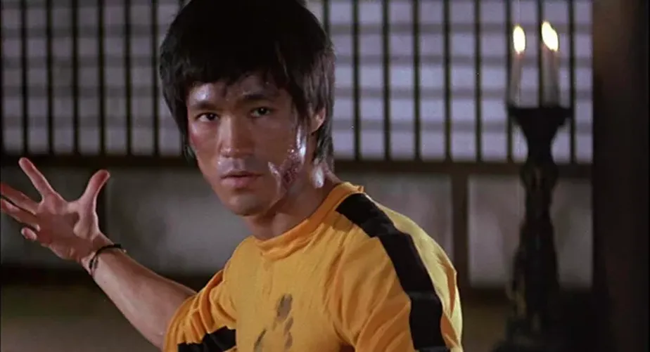 Bruce Lee no filme Jogo da Morte