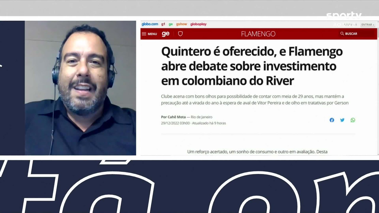 VÍDEO: Quintero e Gerson no Flamengo? Rubro-Negro analisa situação de reforços para 2023