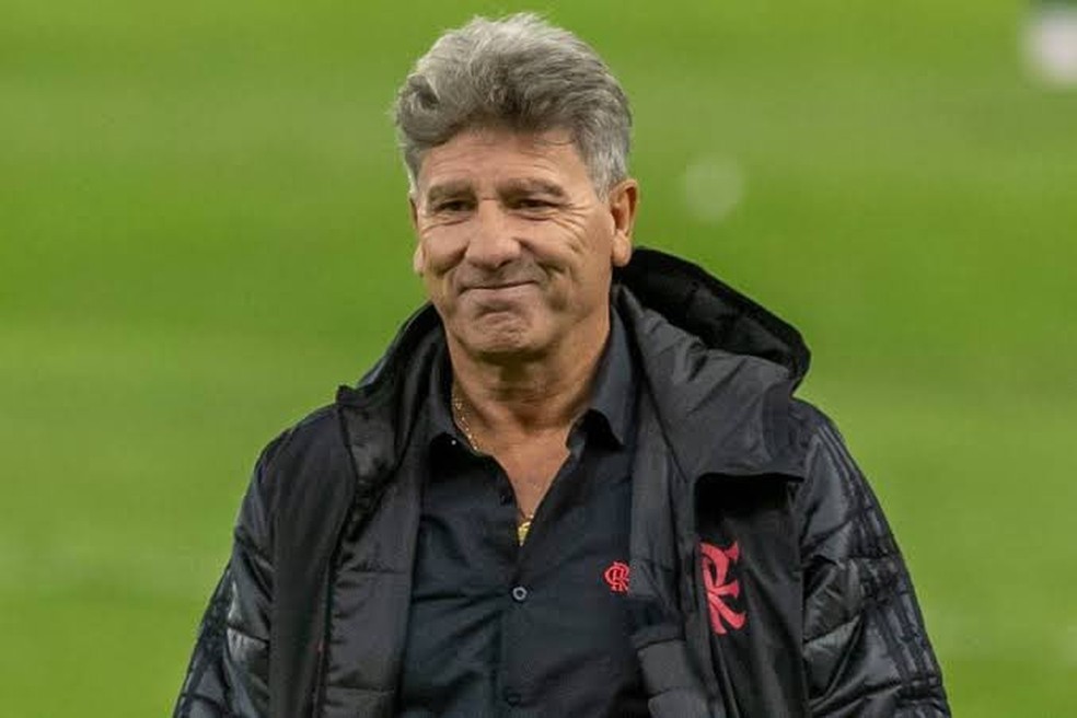 Renato Gaúcho, em jogo pelo Flamengo — Foto: Reprodução